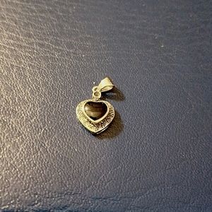 Heart Shaped Onyx Pendant